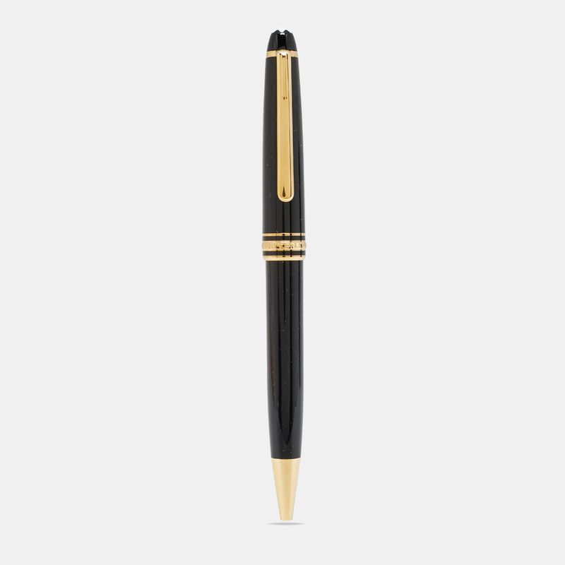 Montblanc Meisterst&Uuml;Ck Resin Gold Tone Ballpoint Pen